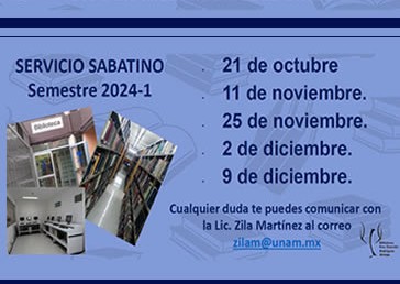Servicios sabatinos -Biblioteca Dra. Graciela Rodríguez