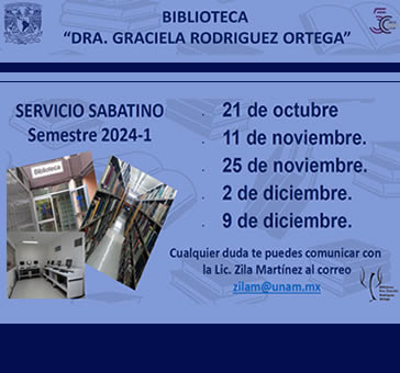 Servicios sabatinos -Biblioteca Dra. Graciela Rodríguez