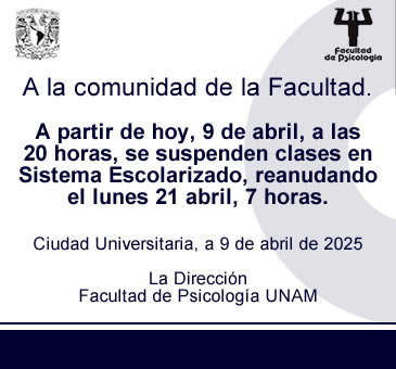 A la comunidad de la Facultad…