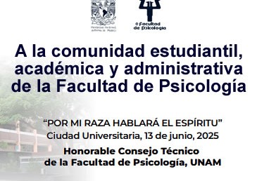 A la comunidad estudiantil, académica y administrativa de la Facultad.