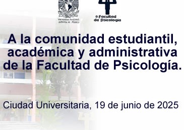 A la comunidad estudiantil, académica y administrativa. 19 de junio.