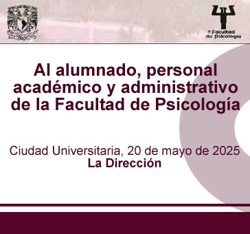 Al alumnado, personal académico y administrativo -20 de mayo.
