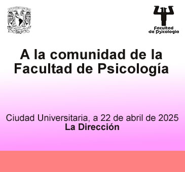 A la comunidad de la Facultad. 22 de abril 2025.