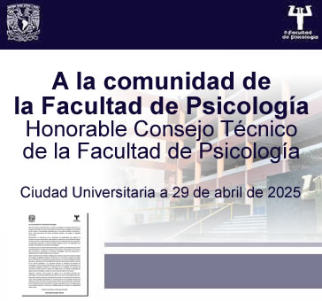 A la comunidad de la Facultad Honorable Consejo Técnico