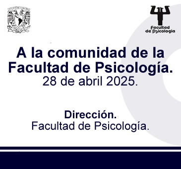 A la comunidad de la Facultad. 28 de abril 2025.