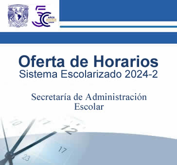 Oferta de Horarios Sistema Escolarizado 2024-2
