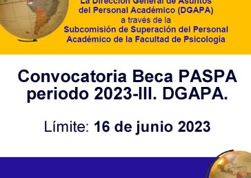 Convocatoria -Beca PASPA periodo 2023-III.