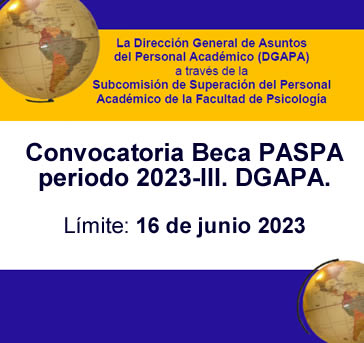 Convocatoria -Beca PASPA periodo 2023-III.