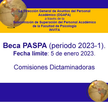 Convocatoria -Beca PASPA, periodo 2023-1