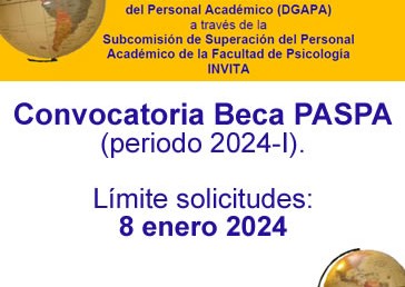 Convocatoria Beca PASPA -Periodo 2024-I.