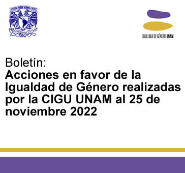 Boletín -Acciones en favor de la Igualdad de Género