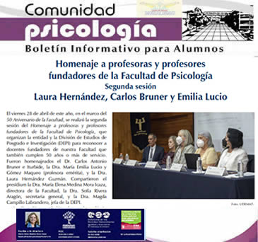 Boletín Informativo para Alumnos.
