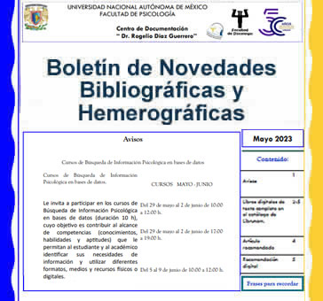 Boletín de Novedades Bibliográficas y Hemerográficas