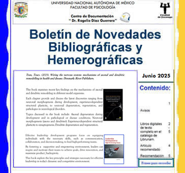 Boletín de Novedades Bibliográficas y Hemerográficas