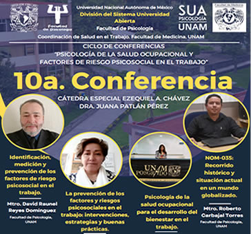 10a. Conferencia ‘Psicología de la Salud Ocupacional