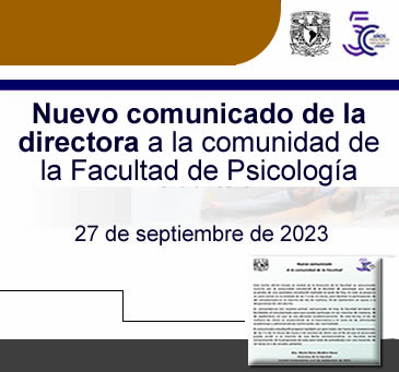 Nuevo comunicado de la directora a la comunidad de la Facultad