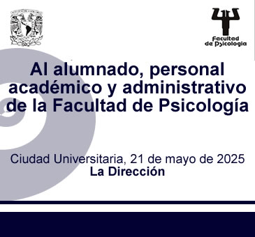 Al alumnado, personal académico y administrativo -21 de mayo de 2025.