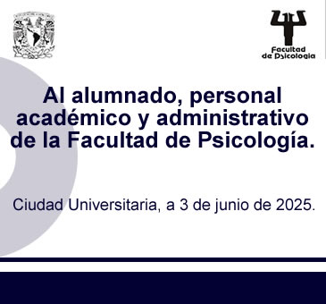 Al alumnado, personal académico y administrativo. 3 de junio de 2025.
