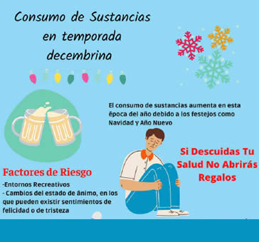 Infografía -Consumo de sustancias en temporada decembrina