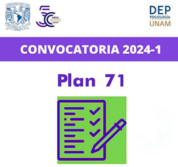 Exámenes Extraordinarios, Plan 71, semestre 2024-1