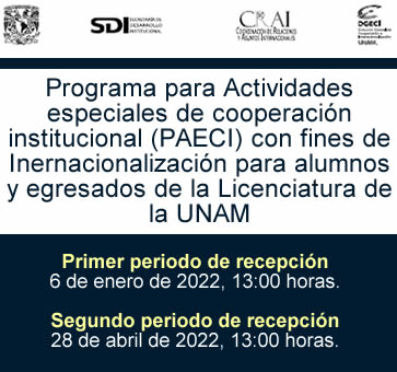 Programa para Actividades especiales de cooperación institucional