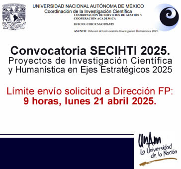 Convocatoria SECIHTI 2025. Proyectos de Investigación…