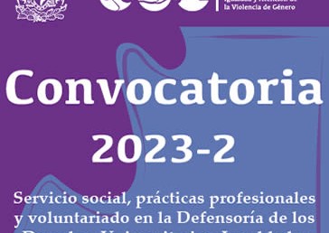 Convocatoria Servicio Social -Defensoría Universitaria