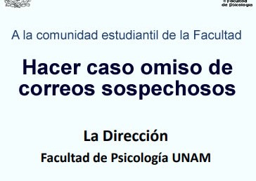 Hacer caso omiso de correos sospechosos.