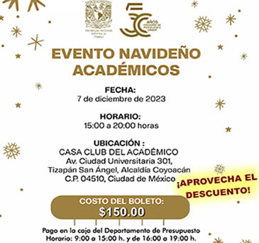 Evento Navideño Académicos. 7 diciembre 2023.