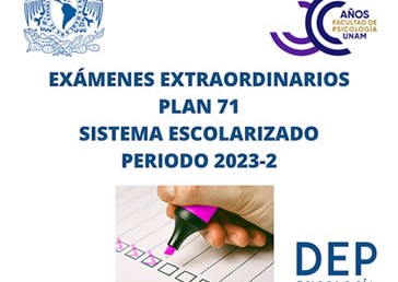 Extraordinarios -Plan 71, semestre 2023-2.