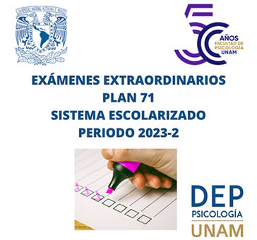 Extraordinarios -Plan 71, semestre 2023-2.