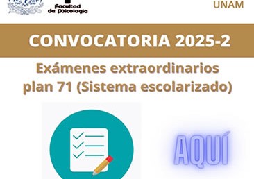 Indicaciones -Exámenes extraordinarios, plan 71.