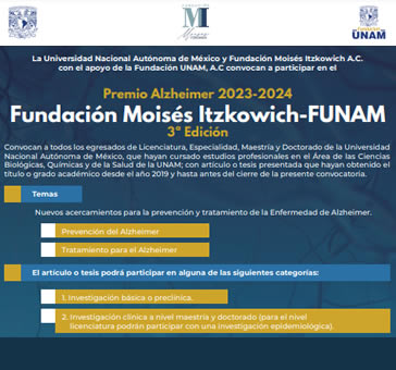 Premio Alzheimer 2023-2024. Fundación Moisés Itzkowich
