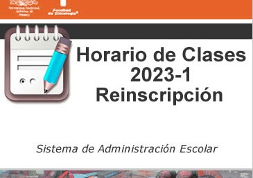 Horarios de clases -Periodo 2023-1