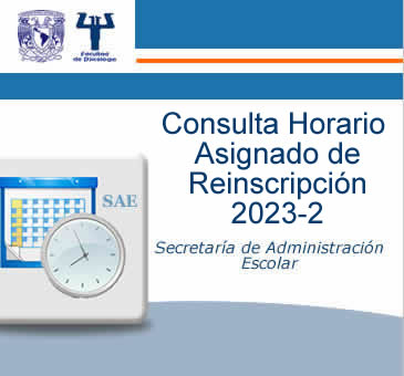 Consulta Horario Asignado de Reinscripción 2023-2