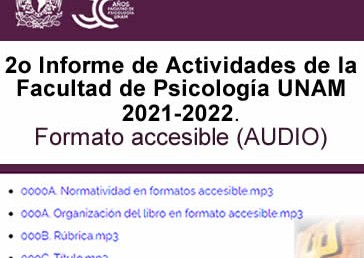 Audios 2o Informe de Actividades de la Facultad de Psicología