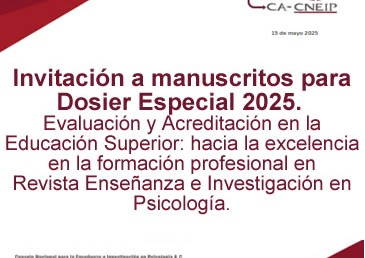 Invitación a manuscritos para Dosier Especial