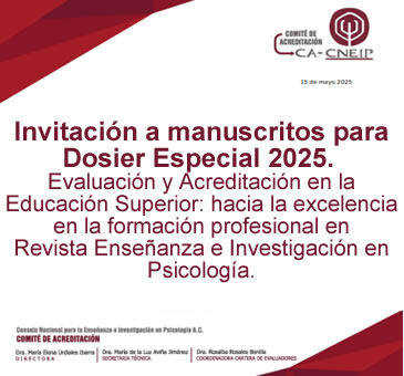 Invitación a manuscritos para Dosier Especial
