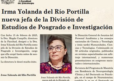 Irma Yolanda del Río Portilla, nueva jefa de la DEPI