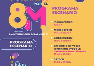 Jornada por el 8M. Día Internacional de las Mujeres.