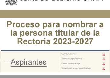 Junta de Gobierno. Proceso para nombrar a la persona titular de la Rectoría