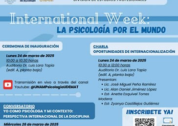 International Week: La Psicología por el Mundo