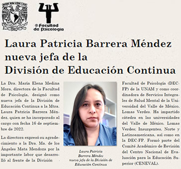 Laura Patricia Barrera Méndez, nueva jefa de la DEC