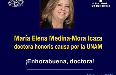 María Elena Medina-Mora Icaza, doctora honoris causa