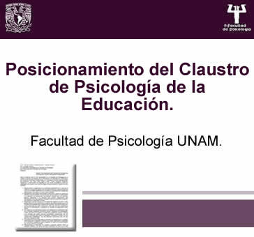 Posicionamiento del Claustro de Psicología de la Educación