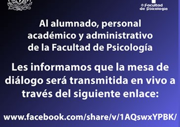 La mesa de diálogo será transmitida en vivo…