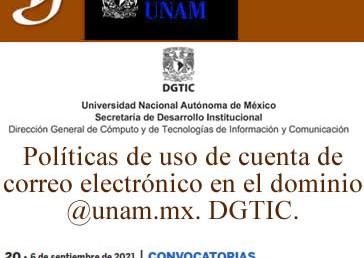 Políticas de uso de cuenta de correo en el dominio @unam.mx
