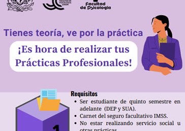 Infografía ¡Es hora de realizar tus Prácticas Profesionales!