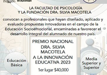 Convocatoria Premio Nacional Dra. Silvia Macotela