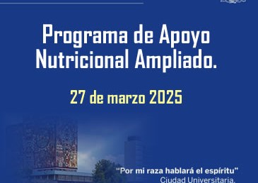 COMUNICADO. Programa de Apoyo Nutricional Ampliado